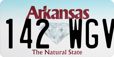 AR license plate 142WGV