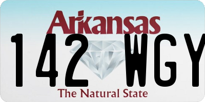 AR license plate 142WGY