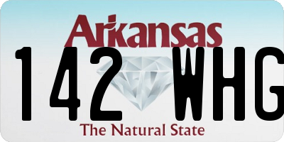 AR license plate 142WHG