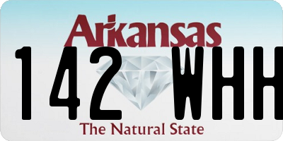 AR license plate 142WHH
