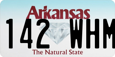 AR license plate 142WHM