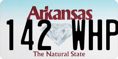 AR license plate 142WHP