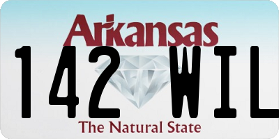 AR license plate 142WIL