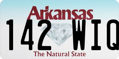 AR license plate 142WIQ