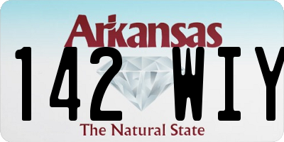 AR license plate 142WIY