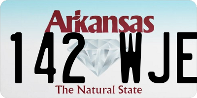 AR license plate 142WJE