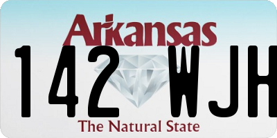 AR license plate 142WJH