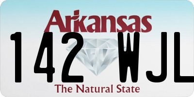 AR license plate 142WJL