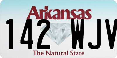 AR license plate 142WJV