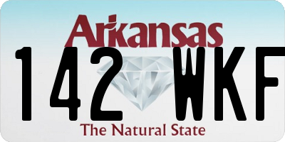 AR license plate 142WKF