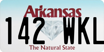 AR license plate 142WKL