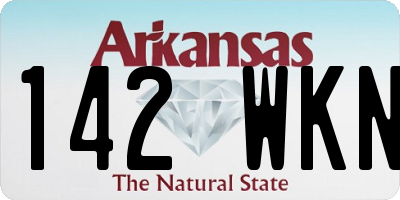 AR license plate 142WKN