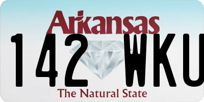 AR license plate 142WKU