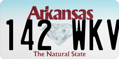 AR license plate 142WKV