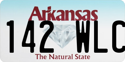 AR license plate 142WLC