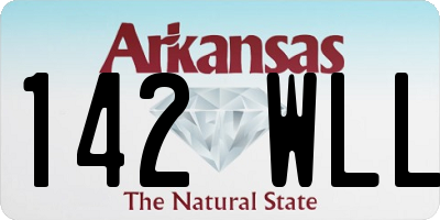 AR license plate 142WLL