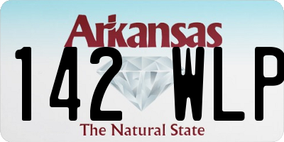 AR license plate 142WLP