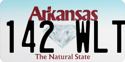 AR license plate 142WLT