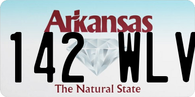 AR license plate 142WLV