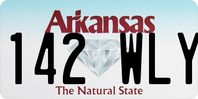 AR license plate 142WLY