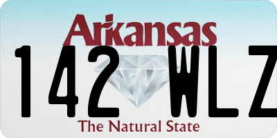 AR license plate 142WLZ