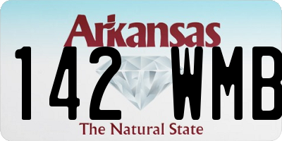 AR license plate 142WMB