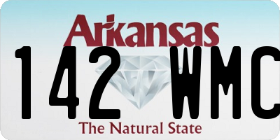 AR license plate 142WMC