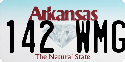 AR license plate 142WMG