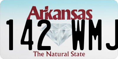AR license plate 142WMJ