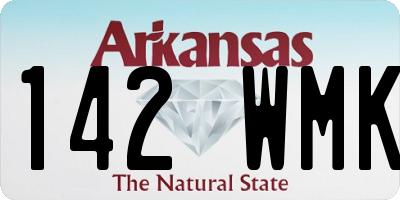 AR license plate 142WMK
