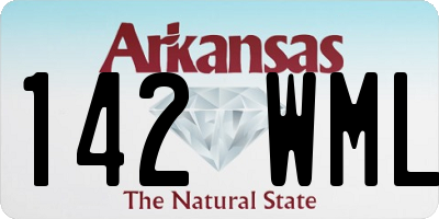 AR license plate 142WML