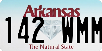 AR license plate 142WMM