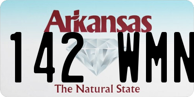 AR license plate 142WMN