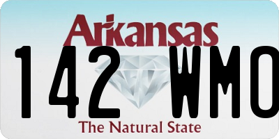 AR license plate 142WMO