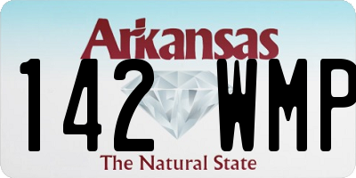 AR license plate 142WMP
