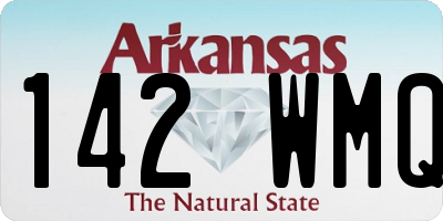 AR license plate 142WMQ