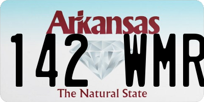 AR license plate 142WMR