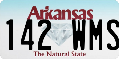 AR license plate 142WMS