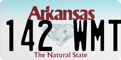 AR license plate 142WMT