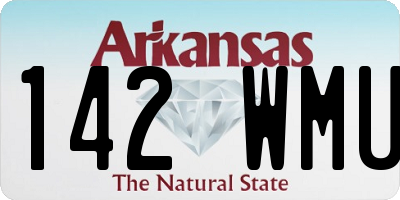 AR license plate 142WMU