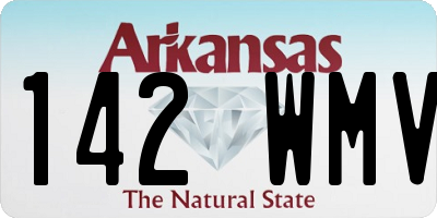 AR license plate 142WMV