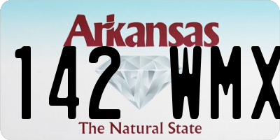 AR license plate 142WMX