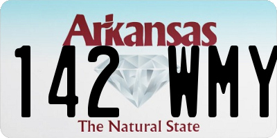 AR license plate 142WMY