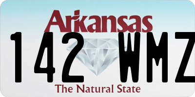 AR license plate 142WMZ