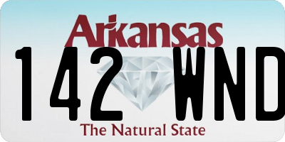 AR license plate 142WND