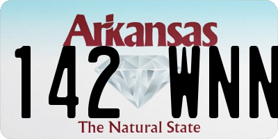AR license plate 142WNN