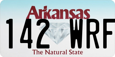 AR license plate 142WRF