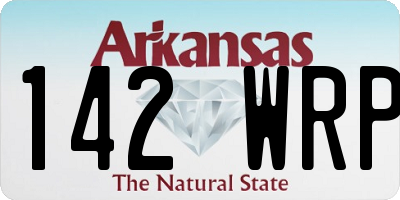 AR license plate 142WRP