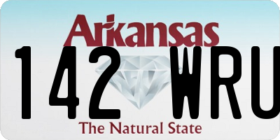 AR license plate 142WRU
