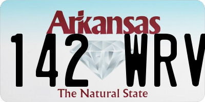 AR license plate 142WRV